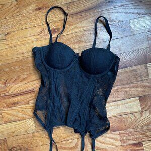 HM Black Lace Corset Top